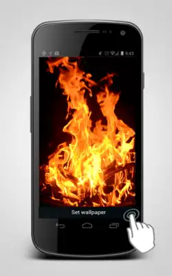 Play Fire Video Lwp Wallpaper