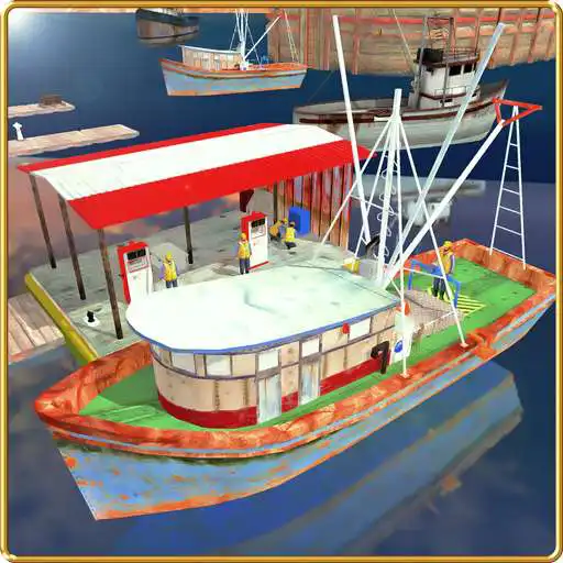 Free play online Fishing Boat Cruise Drive 3D - Real Fishing Game  APK