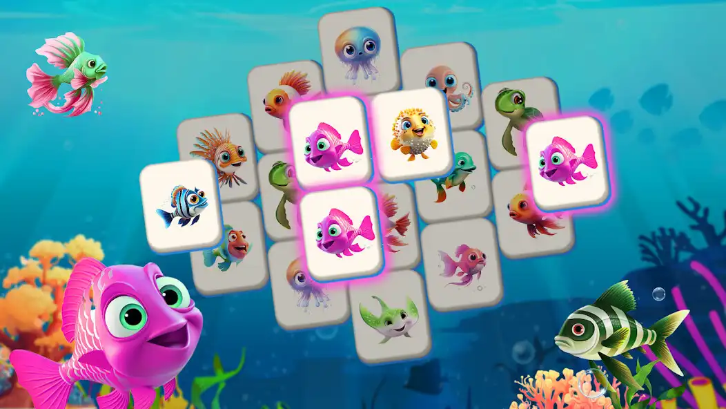 Play Fish Matching - Mahjong Game as an online game Fish Matching - Mahjong Game with UptoPlay