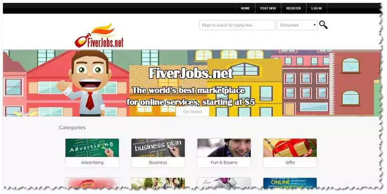 Play fiverjobs.net marketplace