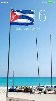 Play Flag of Cuba Lock Screen  Wallpaper