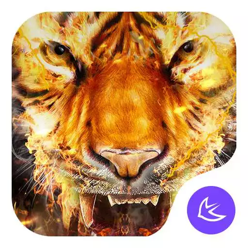 Free play online Flame Cool Tiger- APUS Launcher Free Theme APK