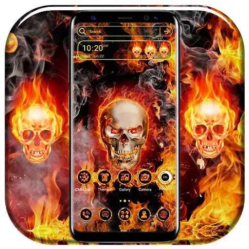 Play Flame Skull Theme Launcher APK