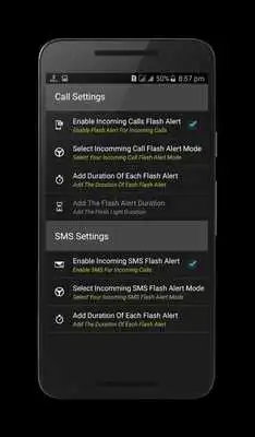 Play Flash Alerts - Calls  Message