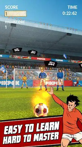 Play Flick Kick Football Kickoff as an online game Flick Kick Football Kickoff with UptoPlay