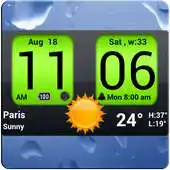 Free play online Flip Clock xTheme Widget APK