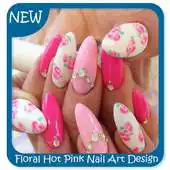 Free play online Floral Hot Pink Nail Art Design APK