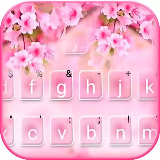 Play Floral Pink Sakura Keyboard Theme APK