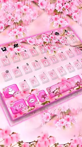 Play Floral Pink Sakura Keyboard Theme  and enjoy Floral Pink Sakura Keyboard Theme with UptoPlay