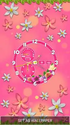 Play Flower Clock Wallpaper