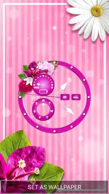 Play Flower Clock Wallpaper