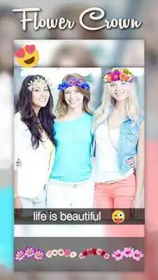 Play Flower Crown Cam Editor