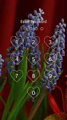 Play Flower Keypad Lock Screen