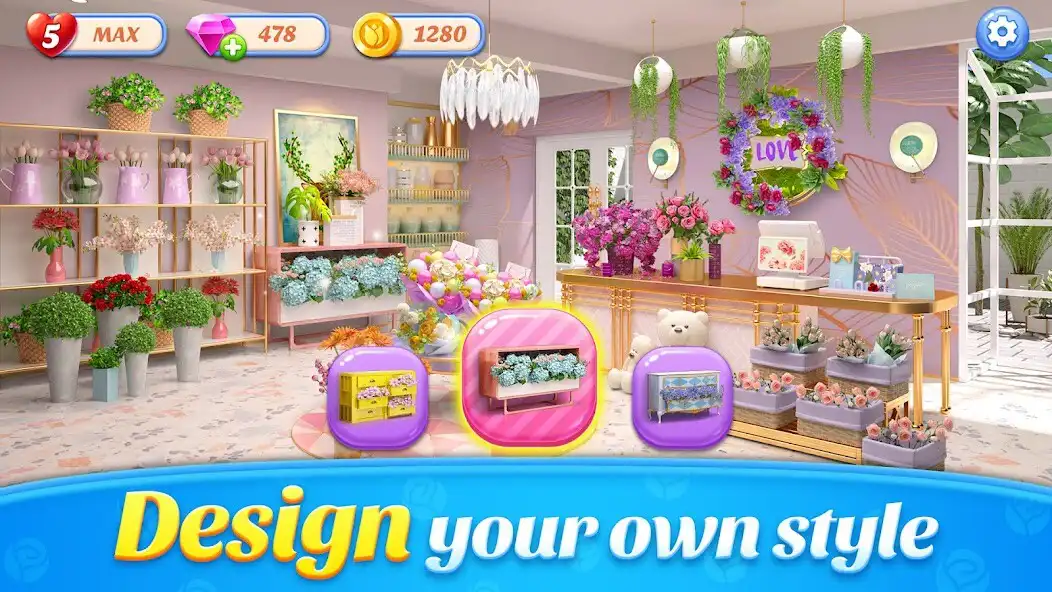 Play Flower Shop Makeover as an online game Flower Shop Makeover with UptoPlay