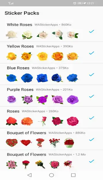 Play Flowers Stickers