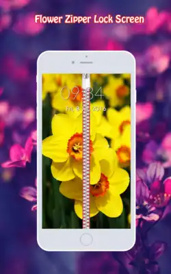 Play Flower Zipper Lock Screen