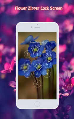 Play Flower Zipper Lock Screen