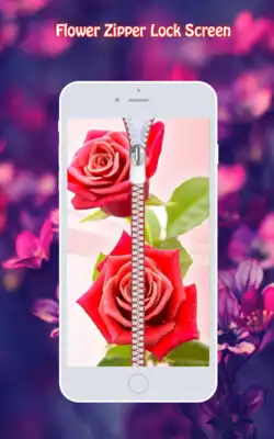 Play Flower Zipper Lock Screen