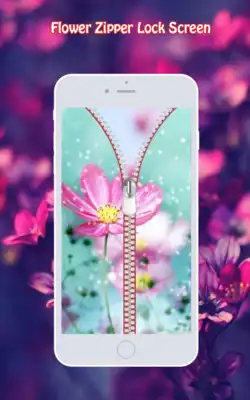 Play Flower Zipper Lock Screen