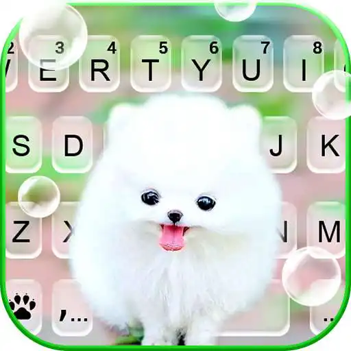 Play Fluffy Cute Dog Keyboard Background APK