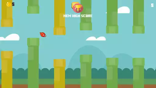 Play Flutter Bird as an online game Flutter Bird with UptoPlay