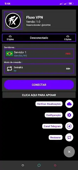 Play Fluxo VPN as an online game Fluxo VPN with UptoPlay