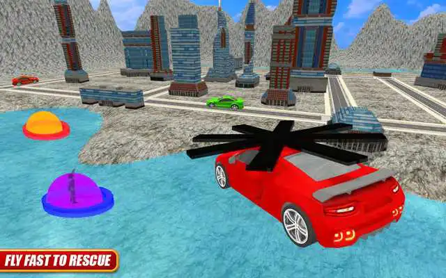 Play Flying Car Rescue Game 3D