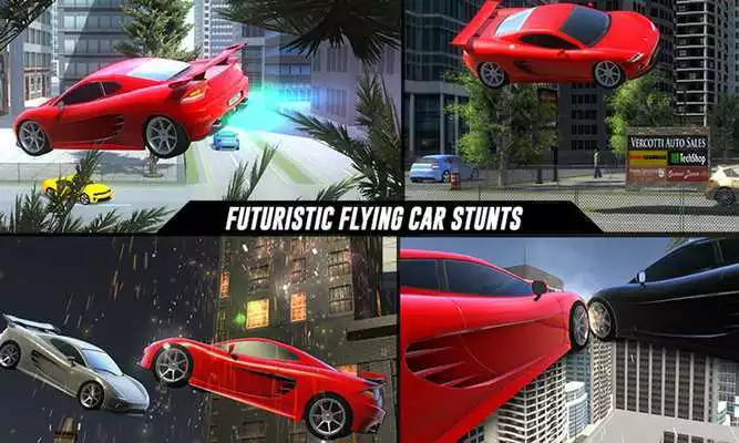 Play Flying Future Autopilot Car 3D