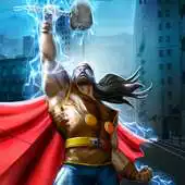 Free play online Flying Iron Hammer Superhero Survival APK