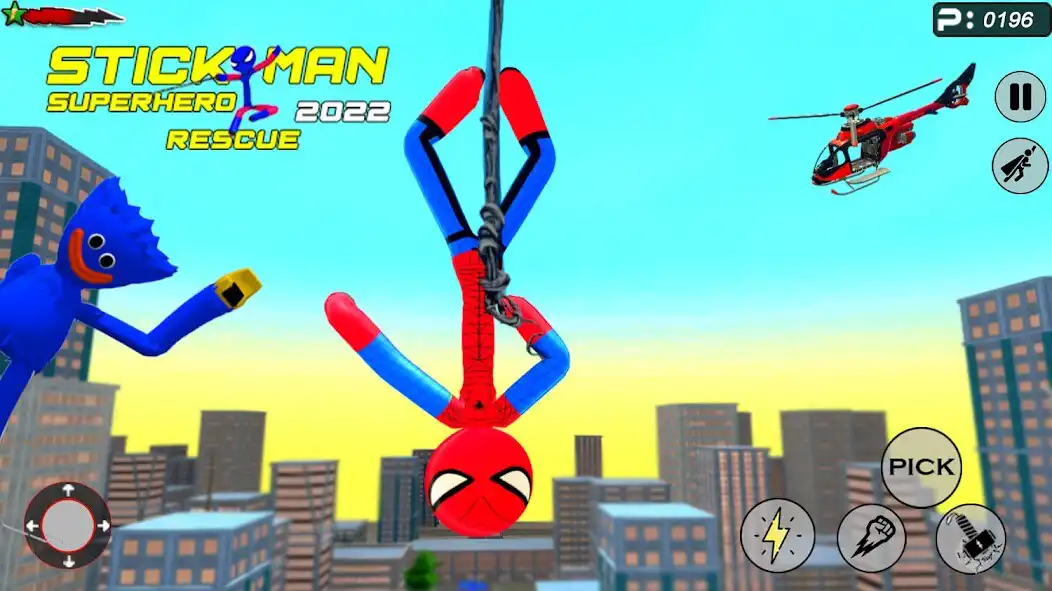 Play Flying Superhero City Mission as an online game Flying Superhero City Mission with UptoPlay