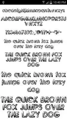 Play Fonts for FlipFont 50 12