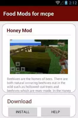 Play Food MODS List For MCPE