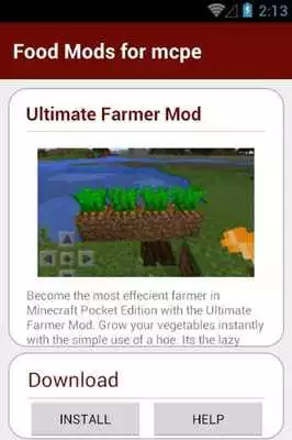 Play Food MODS List For MCPE