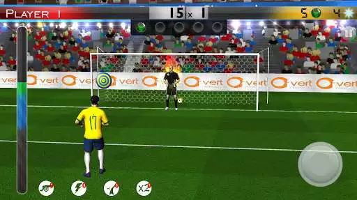 Play Football Penalty Kicks Showdown as an online game Football Penalty Kicks Showdown with UptoPlay