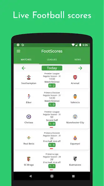 Play FootScores - Live football scores  and enjoy FootScores - Live football scores with UptoPlay