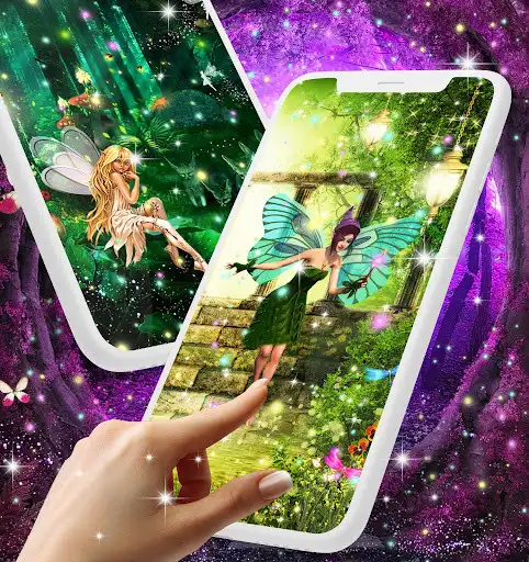 Play Forest fairy magical wallpaper  and enjoy Forest fairy magical wallpaper with UptoPlay