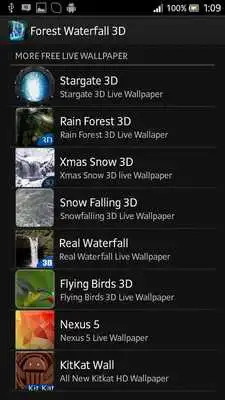 Play Forest Waterfall 3D