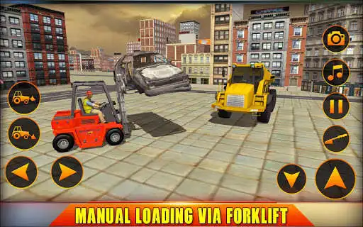 Play Forklift Operator Driving Simulator 2019 as an online game Forklift Operator Driving Simulator 2019 with UptoPlay