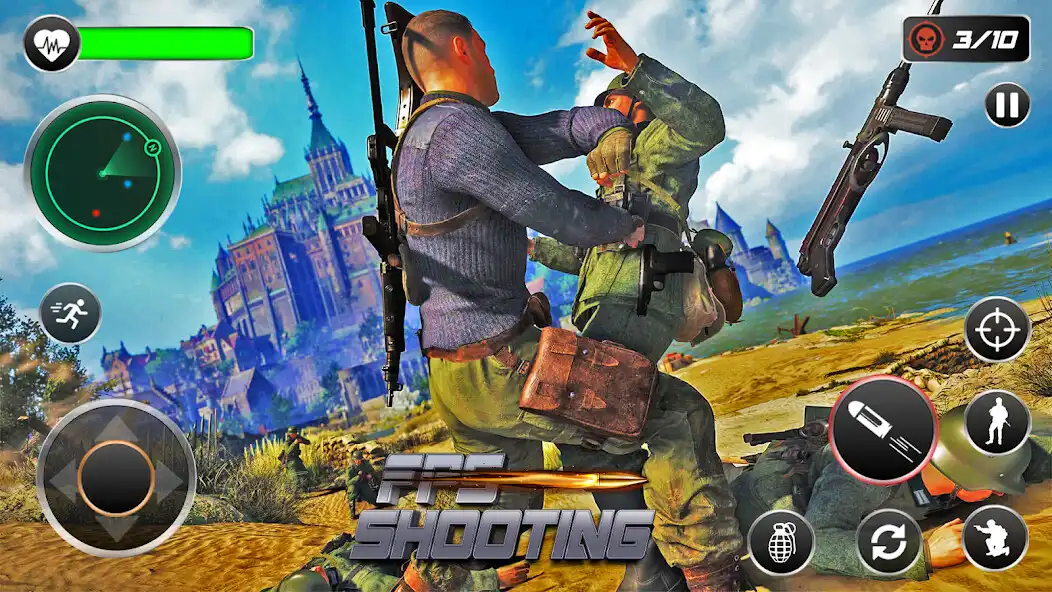 Play FPS commando Gun shooting Game as an online game FPS commando Gun shooting Game with UptoPlay