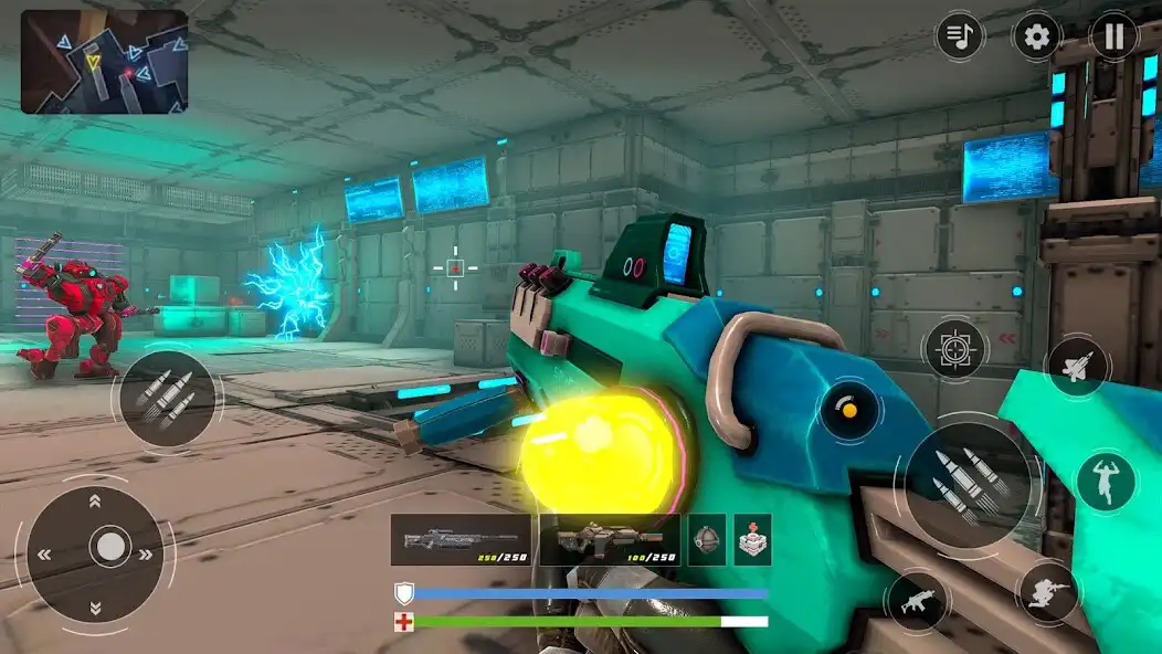 Play FPS Robot Strike War Gun Games as an online game FPS Robot Strike War Gun Games with UptoPlay