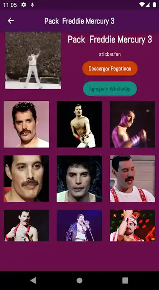 Play Freddie Mercury Stickers as an online game Freddie Mercury Stickers with UptoPlay