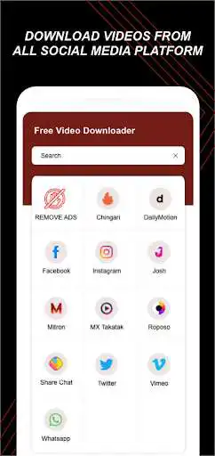 Play Free All Video Downloader 2021  and enjoy Free All Video Downloader 2021 with UptoPlay