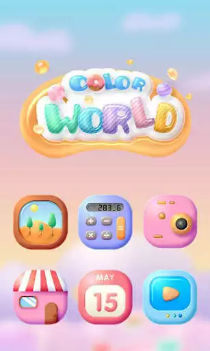 Play (Free)Color World GO Launcher Theme  and enjoy (Free)Color World GO Launcher Theme with UptoPlay