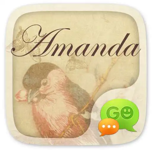 Free play online (FREE) GO SMS AMANDA THEME  APK