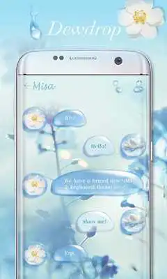 Play (FREE) GO SMS DEWDROP THEME