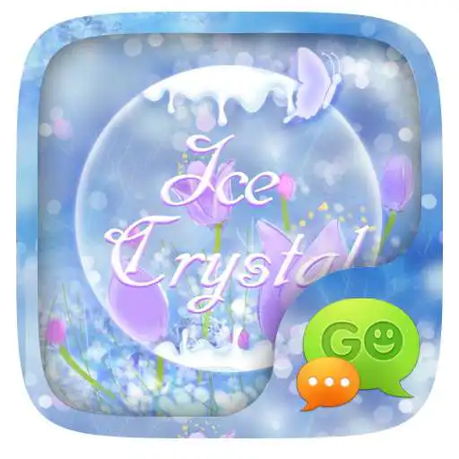 Free play online (FREE) GO SMS ICE CRYSTAL THEME  APK