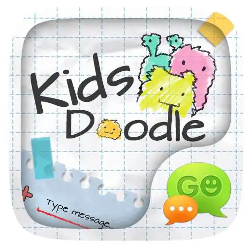 Free play online (FREE) GO SMS KID DOODLE THEME  APK