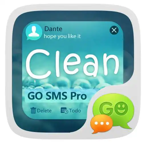 Free play online (FREE) GO SMS PRO CLEAN THEME  APK