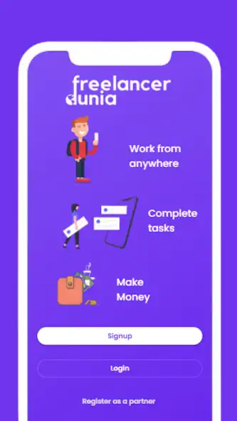 Play Freelancer Dunia - Earn money from home  and enjoy Freelancer Dunia - Earn money from home with UptoPlay