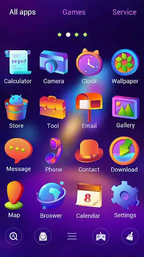 Play (FREE) Magic Ccolor GO Launcher Theme as an online game (FREE) Magic Ccolor GO Launcher Theme with UptoPlay